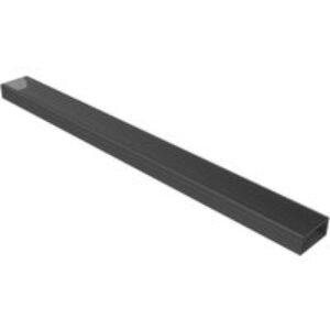 Sensio SE981180 Fino Surface Mounted Profile Black with Mounting Brackets & End Caps 100cm