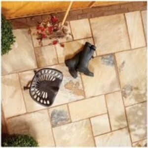 Natural Paving Classicstone Golden Fossil Paving Project Pack 18.9m2