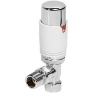 Towelrads Angled Thermostatic Radiator Valves White 125007