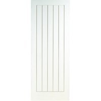 Travis Perkins Suffolk White Primed FD30 Fire Door 1981 x 686 x 44mm