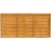 Trade Lap Dip Treated Fence Panel 6 ft x 3 ft (1.83m x 0.91m)