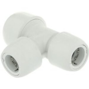 Hep2O branch and one end reduced tee white 22x15x15mm