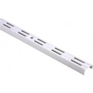 Twinslot Upright 1980mm White Antibacterial Coated