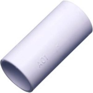 Wavin Osma Overflow solvent double socket 21.5mm white