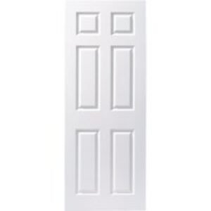 Travis Perkins Moulded 6 Panel White Smooth FD30 Door 1981 x 838 x 44mm
