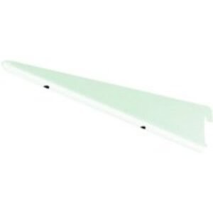 Twinslot Bracket 370mm White Antibacterial Coated