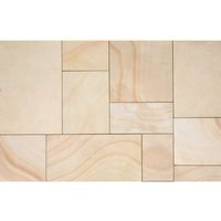 Marshalls Fairstone Sawn Versuro Paving Pack Golden Sand Multi 560mm x 560mm x 22mm