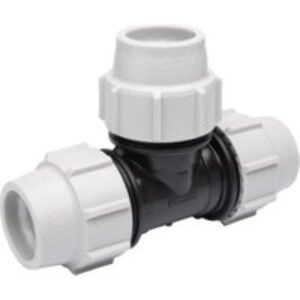 Plasson Mechanical Equal Tee 20 mm 7040CCC Pack 10