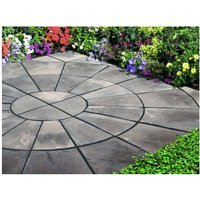 Bradstone Traditional Old Riven Autumn Silver Paving Slab 600x300x35mm