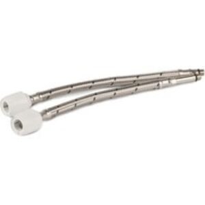 Hep2O HD125F/15W Flexible Tap Connector Monobloc Mixers 300mm x 15mm x M10 - Pair