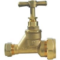 WRAS Stop Cock Copper x Poly 15mm x 25mm EN1213