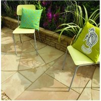 Bradstone Traditional Old Riven Autumn Cotswold Paving Slab 600x600x35mm