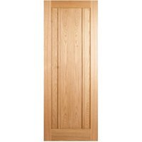 Travis Perkins Ripon Oak Veneer 3 Panel FD30 Door 1981 x 762 x 44mm