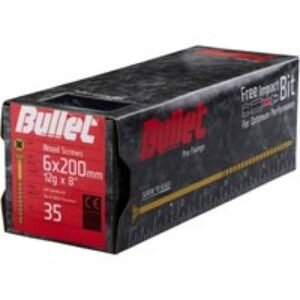 Bullet 6.0 x 200mm Wood Screw Qty 35