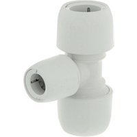 Hep2O branch reduced tee 90° white 22x22x15mm