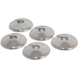 4Trade Pipe Collars Chrome 15mm Pack 5