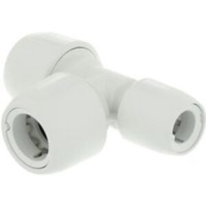 Hep2O end reduced tee white 22x15x22mm