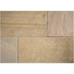 Natural Indian Sandstone Buff Paving Project Pack 15.84m2