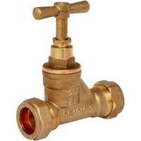 WRAS Stop Cock Copper x Poly 22mm x 25mm EN1213