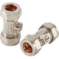 15mm Straight Isolating Valve Chrome