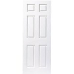 Premdor White Primed 6 Panel Grained FD30 Fire Door 1981 x 686 x 44mm