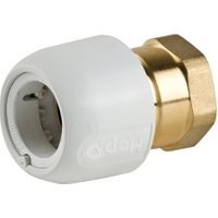 Hep2O HX28/28W Brass Adaptor Female 1in x 28mm White