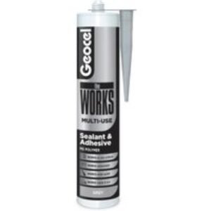 Geocel theWORKS Multi-Use Sealant and Adhesive Grey 290ml