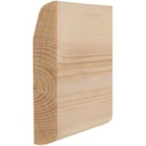 Skirting Board Timber Chamfered & Round/Pencil Round Best Pattern 19mm x 75mm - Finished Size 15mm x 69mm