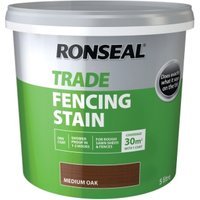 Ronseal Trade 5L Fencing Stain Medium Oak