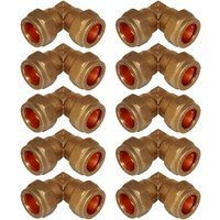 Compression Male Elbow 22mm x 3/4in – Bag of 10