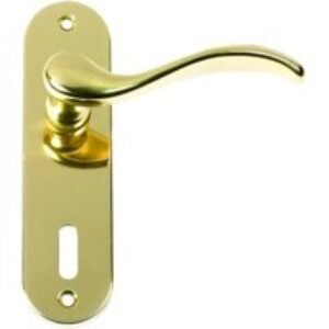 Urfic Geneva Lock Handle Polished Brass