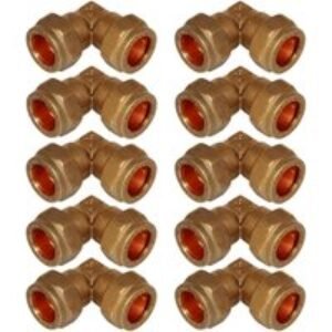 Compression Male Elbow 15mm x 1/2 - Bag of 10
