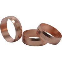 4Trade 22mm Copper Olives (Pack of 10)