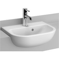 Vitra S20 Semi Recessed Basin 45cm 1TAP HOLE5521B003-0001