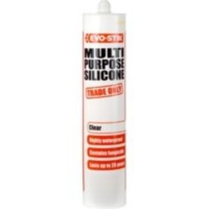 Evo-stik Trade Multi Purpose Silicone Sealant Clear 483422