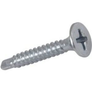 4TRADE 75mm Drywall Screw Bright Zinc Plated Qty 500