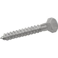 4TRADE M8 x 100mm Coach Screw Bright Zinc Plated Qty 25