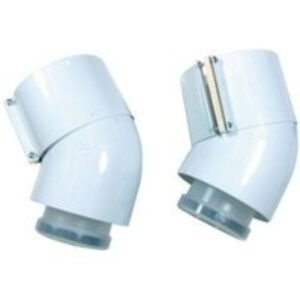 GLOW-WORM 2000460485 45 Degree Flue Bend Pack 2
