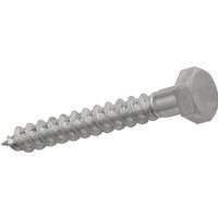 4TRADE M8 x 75mm Coach Screw Bright Zinc Plated Qty 5