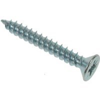 4Trade 8g x 1 3/4in Screw Pozi Csk Zinc Plated Qty 200