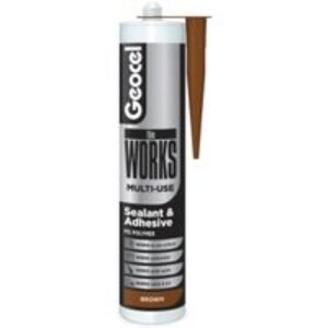 Geocel theWORKS Multi-Use Sealant and Adhesive Brown 290ml