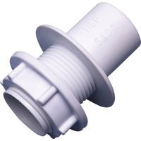 Wavin Osma Overflow solvent straight tank connector 21.5mm white