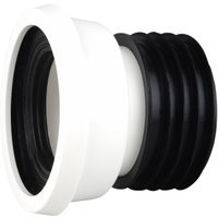 Wavin OsmaSoil easy-fit WC pan connector straight 4" white