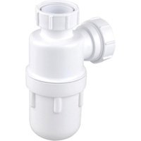 Wavin Osma Waste bottle trap 75mm seal 32mm white