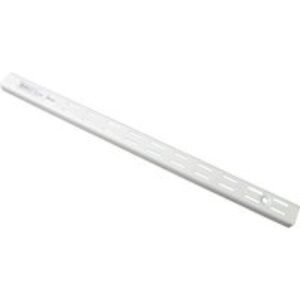 Twinslot Upright 1220mm White Antibacterial Coated