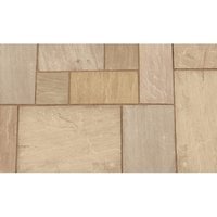 Marshalls Indian Sandstone 5 Size Paving Project Pack Multi Brown 15.23m2