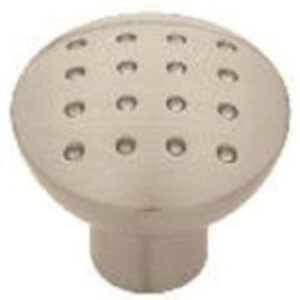 4Trade Pull Handle Dimple Knob Satin Nickel 28mm Pack of 2