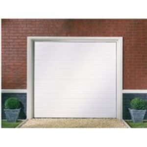 Garador Linear Grain White Garage Door 1981mm x 2134mm