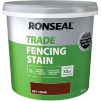 Ronseal Trade 5L Fencing Stain Red Cedar