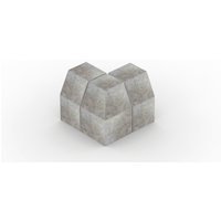 Natural Paving Universal Kerb Corner Midnight Blue – Pack of 100